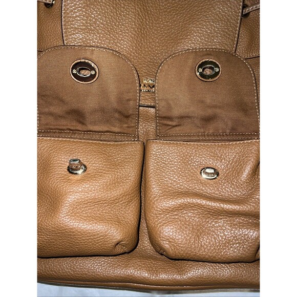 COACH F37410 Billy Brown Backpack Leather Gold Hardware Drawstring Backpack Bag - Picture 5 of 16